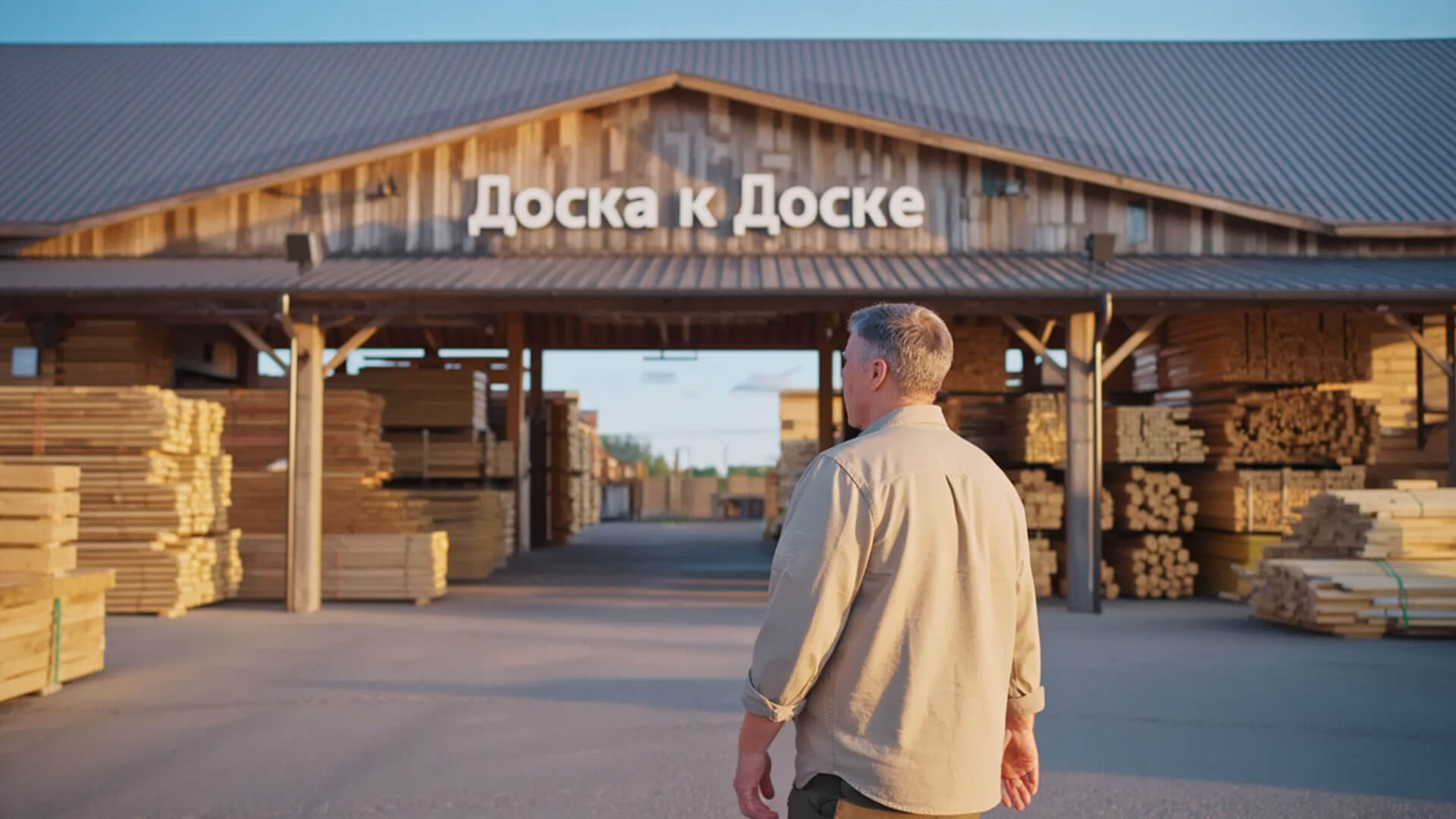 Склад пиломатериалов компании ООО «Доска к Доске» в Костроме